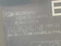 2010-2014 Subaru Legacy Fusebox Fuse Box Panel Relay Module P/N:MB10280B MB102801B, MB503202B Fits Fits 2010 2011 2012 2013 