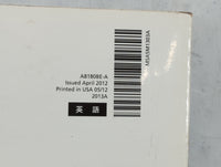 2013 Subaru Legacy Owners Manual Book Guide OEM Used Auto Parts - Oemusedautoparts1.com