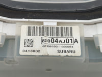 2013-2014 Subaru Legacy Instrument Cluster Speedometer Gauges P/N:85004AJ01A Fits Fits 2013 2014 OEM Used Auto Parts - Oemus