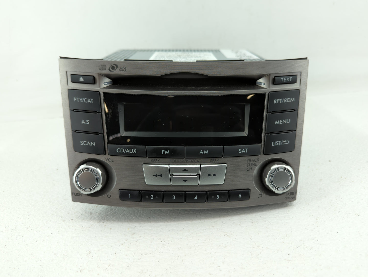 2012-2014 Subaru Legacy Radio AM FM Cd Player Receiver Replacement P/N:86201AJ66A 86201AJ61A Fits Fits 2012 2013 2014 OEM Us