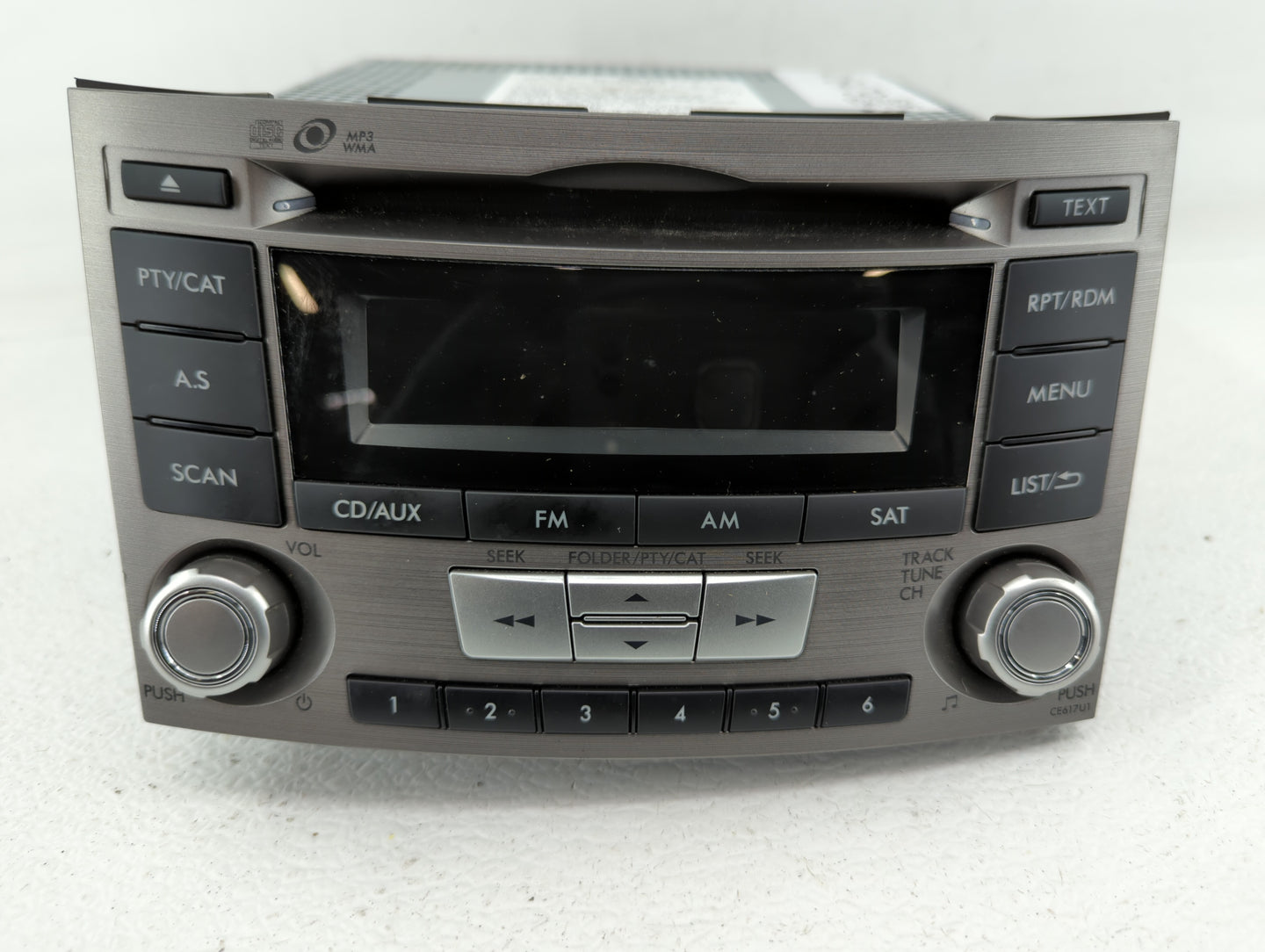 2012-2014 Subaru Legacy Radio AM FM Cd Player Receiver Replacement P/N:86201AJ66A 86201AJ61A Fits Fits 2012 2013 2014 OEM Us