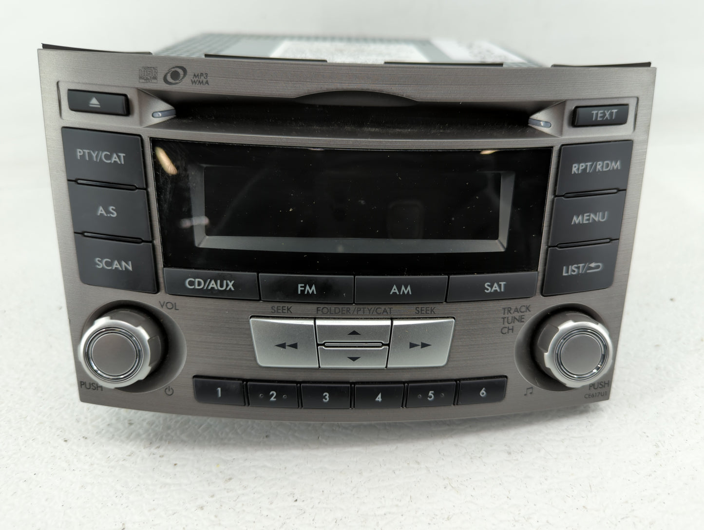 2012-2014 Subaru Legacy Radio AM FM Cd Player Receiver Replacement P/N:86201AJ66A 86201AJ61A Fits Fits 2012 2013 2014 OEM Us