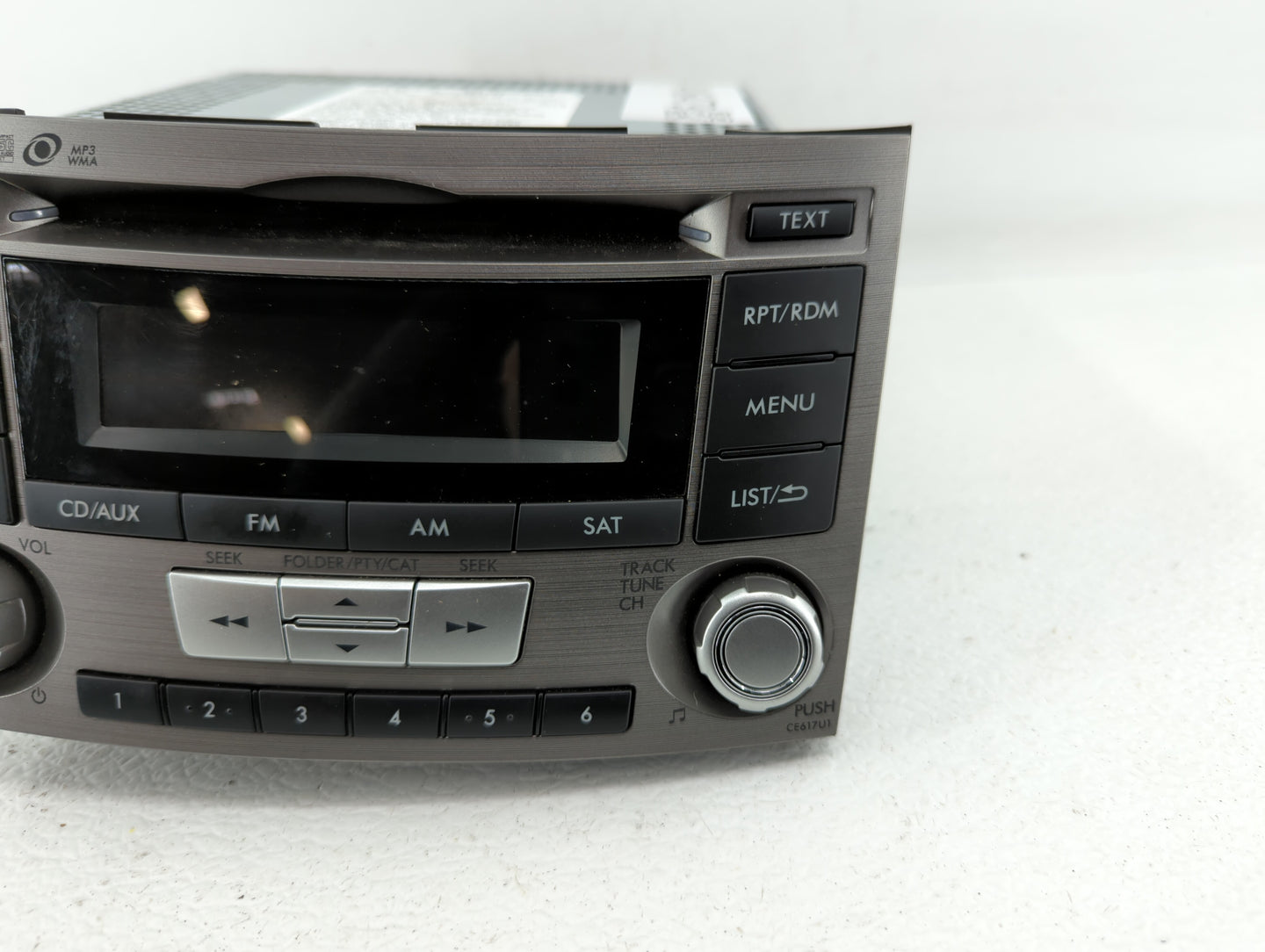 2012-2014 Subaru Legacy Radio AM FM Cd Player Receiver Replacement P/N:86201AJ66A 86201AJ61A Fits Fits 2012 2013 2014 OEM Us