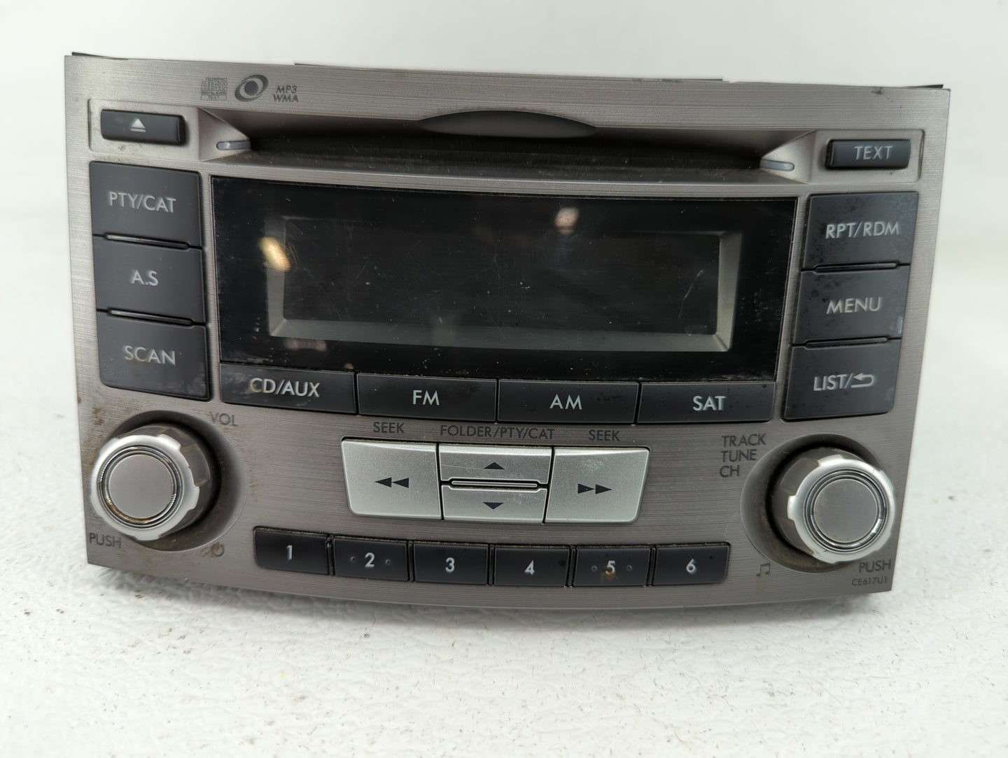 2012-2014 Subaru Legacy Radio AM FM Cd Player Receiver Replacement P/N:86201AJ66A 86201AJ61A Fits Fits 2012 2013 2014 OEM Us