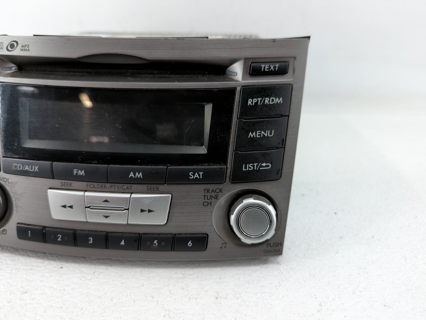 2012-2014 Subaru Legacy Radio AM FM Cd Player Receiver Replacement P/N:86201AJ66A 86201AJ61A Fits Fits 2012 2013 2014 OEM Us