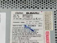 2012-2014 Subaru Legacy Radio AM FM Cd Player Receiver Replacement P/N:86201AJ66A 86201AJ61A Fits Fits 2012 2013 2014 OEM Us