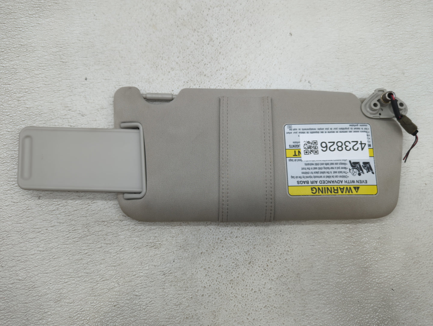 2010-2014 Subaru Legacy Sun Visor Shade Replacement Driver Left Mirror Fits Fits 2010 2011 2012 2013 2014 OEM Used Auto Part