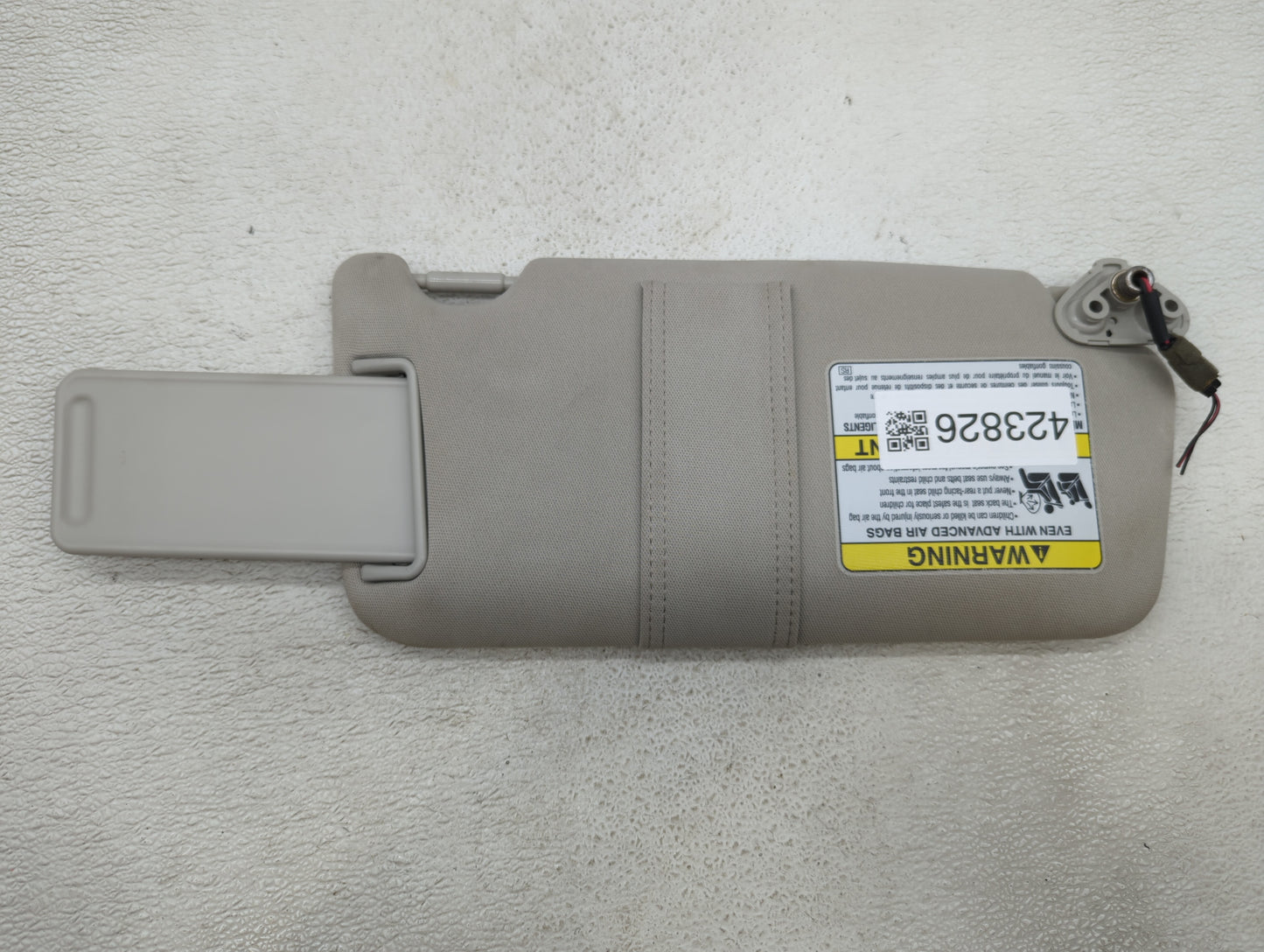 2010-2014 Subaru Legacy Sun Visor Shade Replacement Driver Left Mirror Fits Fits 2010 2011 2012 2013 2014 OEM Used Auto Part