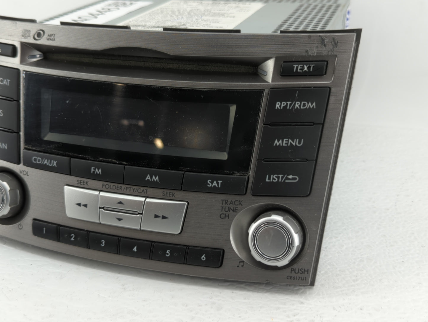 2012-2014 Subaru Legacy Am Fm Cd Player Radio Receiver - Oemusedautoparts1.com