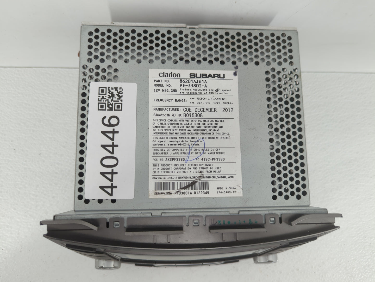 2012-2014 Subaru Legacy Am Fm Cd Player Radio Receiver - Oemusedautoparts1.com