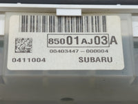 2013 Subaru Legacy Instrument Cluster Speedometer Gauges P/N:85001AJ00A 85001AJ03A Fits OEM Used Auto Parts - Oemusedautopar