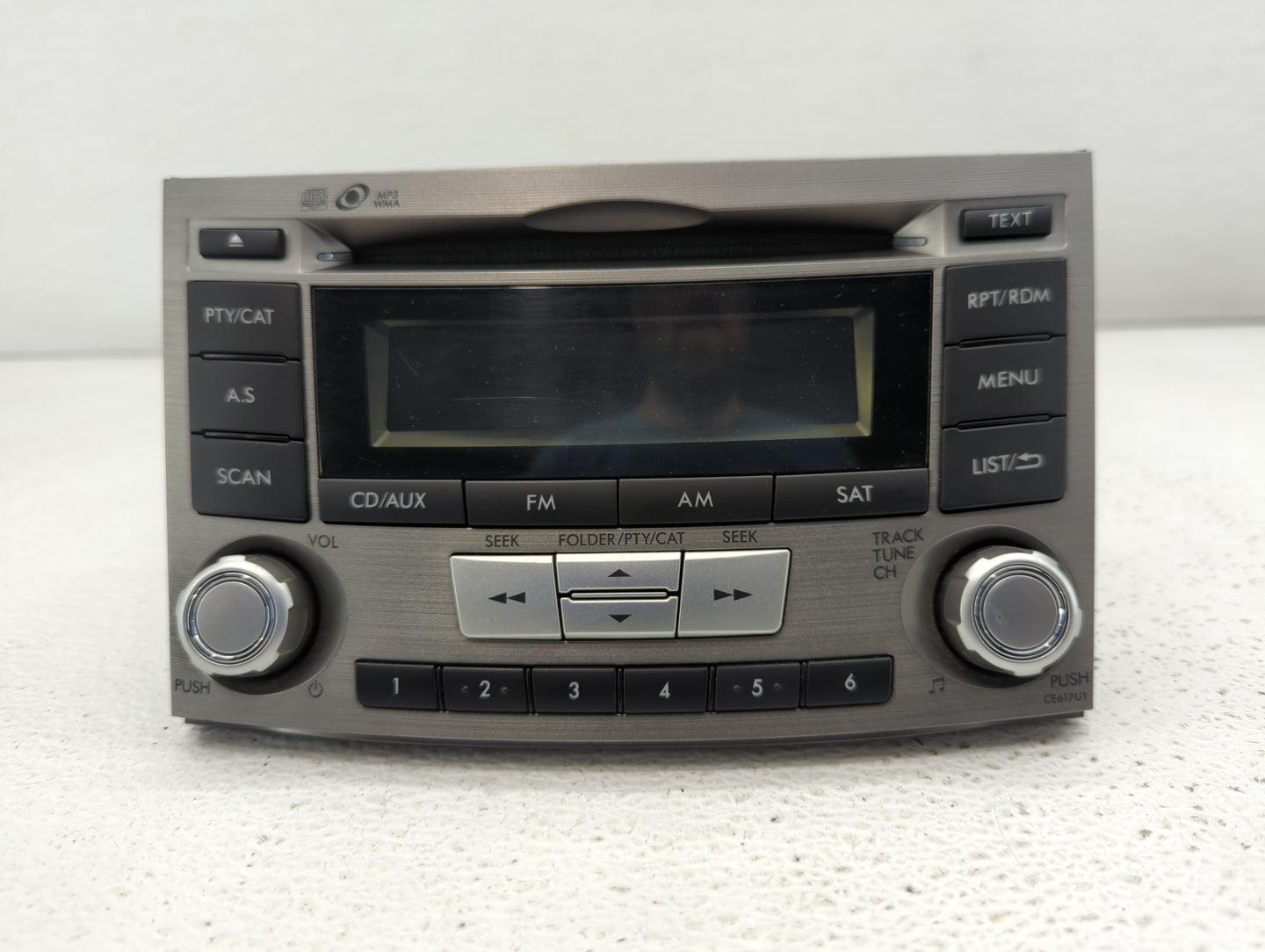 2012-2014 Subaru Legacy Radio AM FM Cd Player Receiver Replacement P/N:86201AJ66A 86201AJ61A Fits Fits 2012 2013 2014 OEM Us