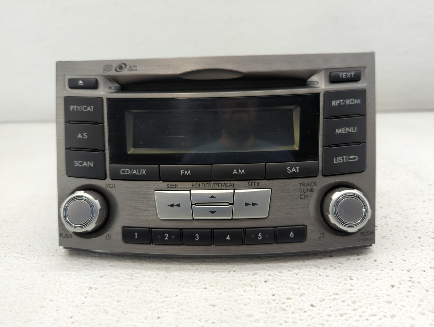 2012-2014 Subaru Legacy Radio AM FM Cd Player Receiver Replacement P/N:86201AJ66A 86201AJ61A Fits Fits 2012 2013 2014 OEM Us