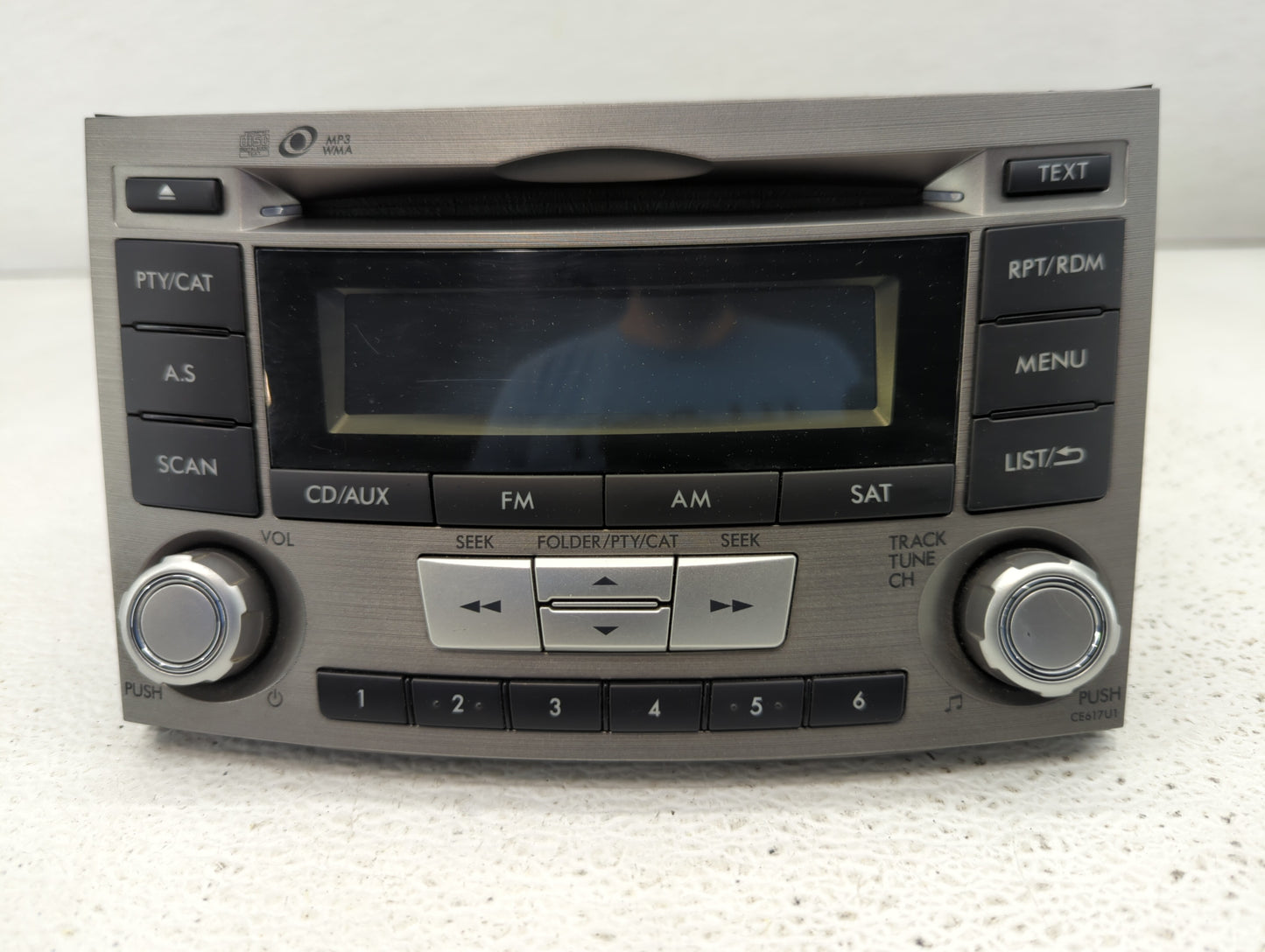 2012-2014 Subaru Legacy Radio AM FM Cd Player Receiver Replacement P/N:86201AJ66A 86201AJ61A Fits Fits 2012 2013 2014 OEM Us