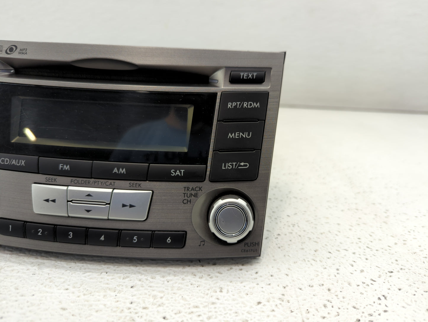 2012-2014 Subaru Legacy Radio AM FM Cd Player Receiver Replacement P/N:86201AJ66A 86201AJ61A Fits Fits 2012 2013 2014 OEM Us