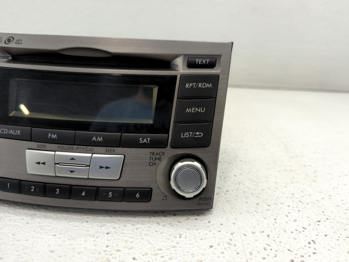 2012-2014 Subaru Legacy Radio AM FM Cd Player Receiver Replacement P/N:86201AJ66A 86201AJ61A Fits 2012 2013 2014 OEM Used Au