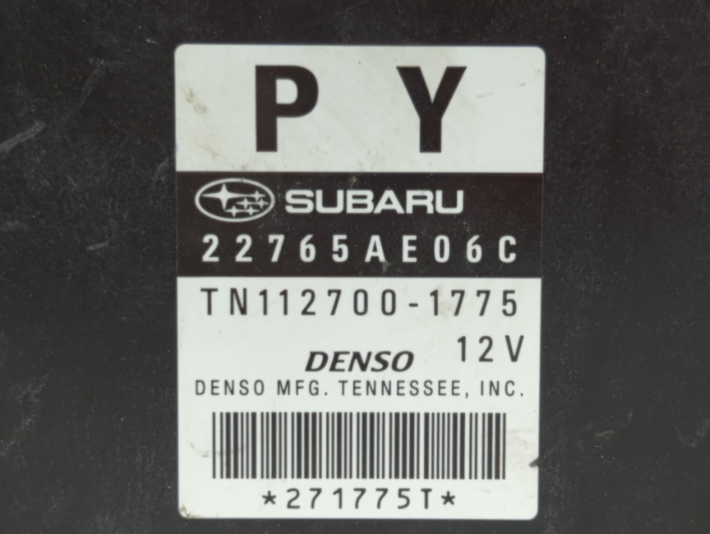 2013-2014 Subaru Legacy PCM Engine Control Computer ECU ECM PCU OEM P/N:22765AE04B 22765AE06E, 22765AE06A Fits Fits 2013 201