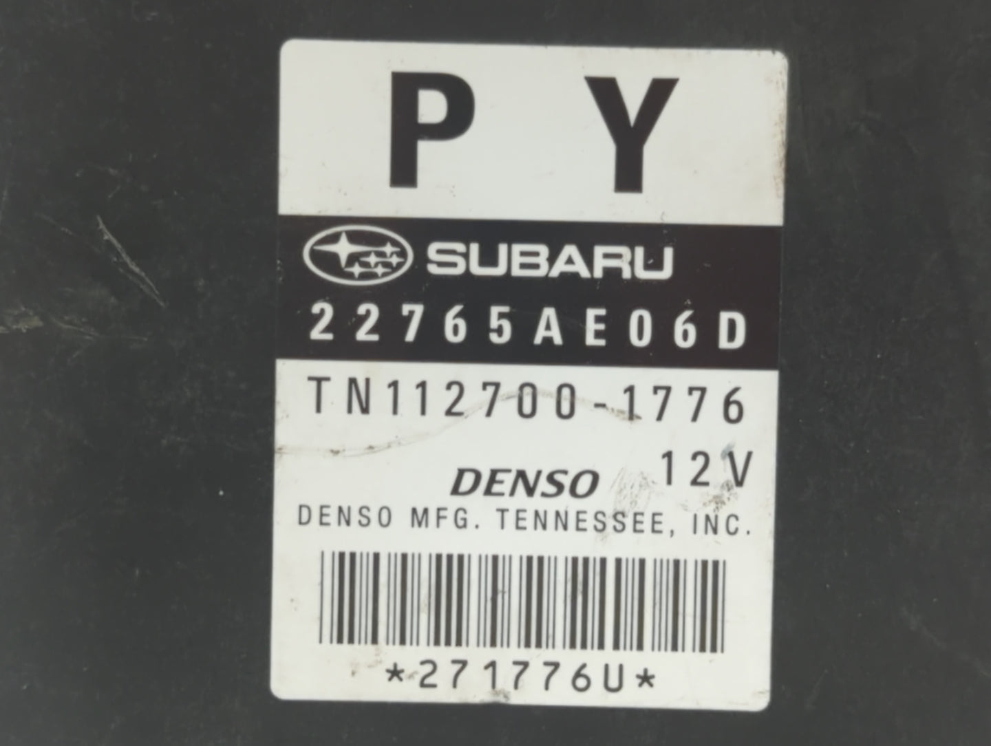 2013-2014 Subaru Legacy PCM Engine Control Computer ECU ECM PCU OEM P/N:22765AE06D 22765AE07C, 22765AE07D Fits Fits 2013 201