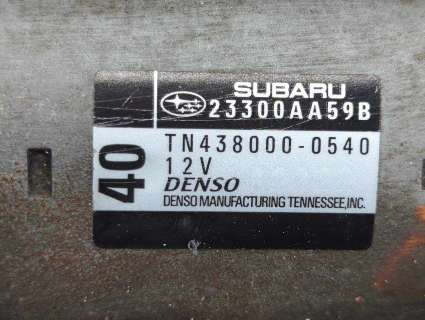 2008-2015 Subaru Legacy Car Starter Motor Solenoid OEM P/N:TN438000-0540 23300AA59B Fits OEM Used Auto Parts - Oemusedautopa