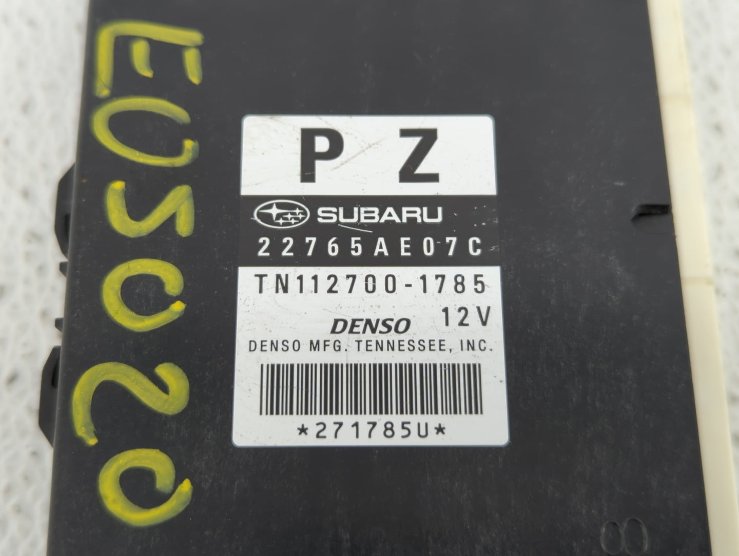 2013-2014 Subaru Legacy PCM Engine Control Computer ECU ECM PCU OEM P/N:22765AE07C 22765AE06D, 22765AE07D Fits Fits 2013 201