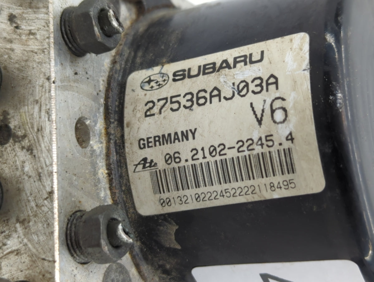 2013-2014 Subaru Legacy Anti-Lock Brake ABS Pump Module Actuator OEM P/N:27536AJ03A Fits Fits 2013 2014 OEM Used Auto Parts 