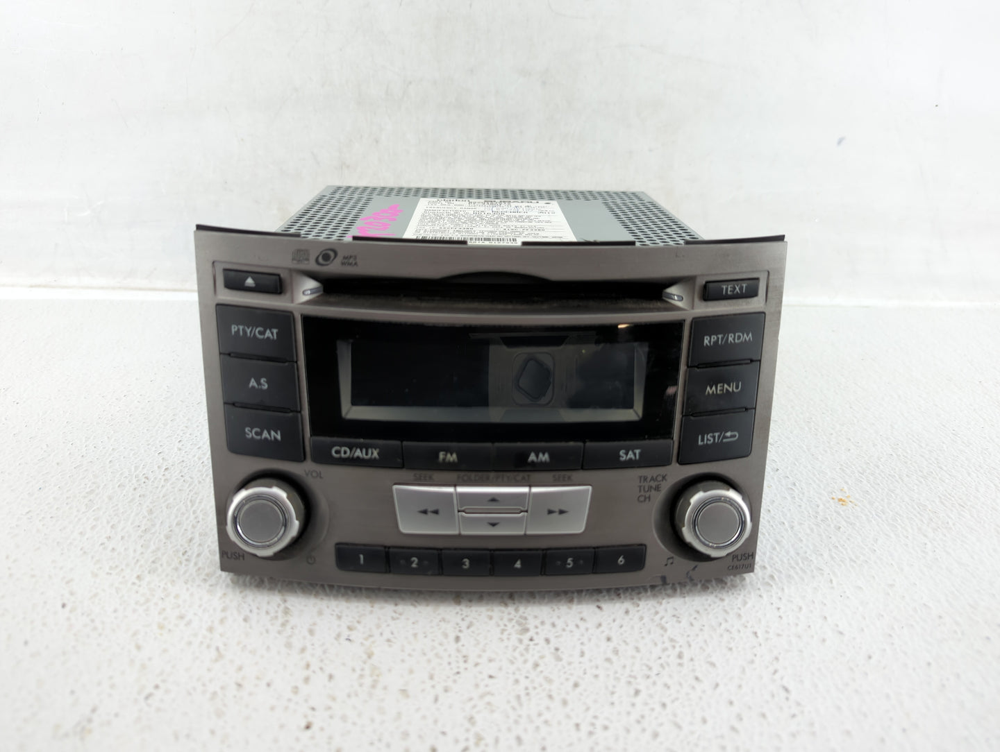 2012-2014 Subaru Legacy Am Fm Cd Player Radio Receiver - Oemusedautoparts1.com