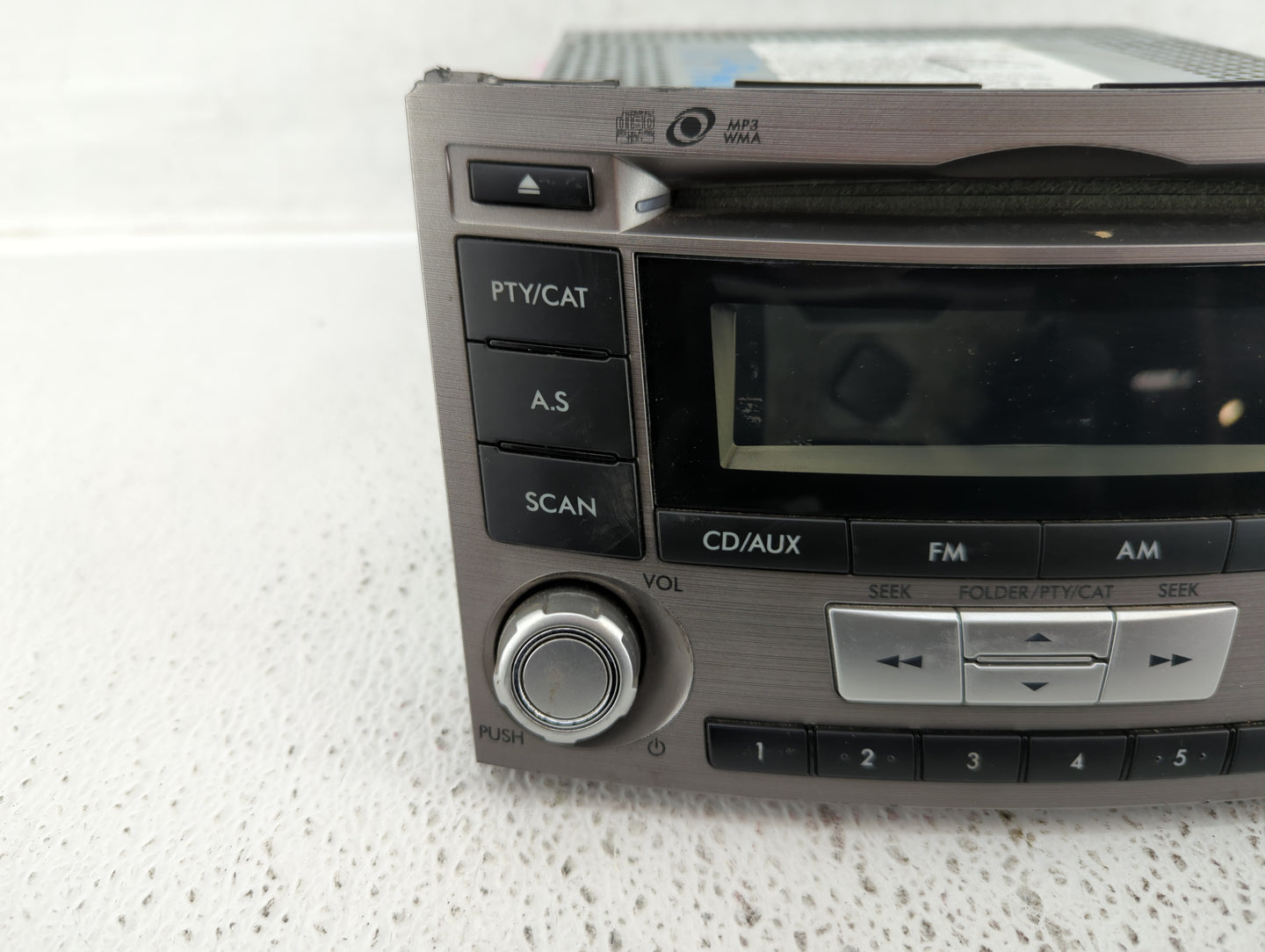2012-2014 Subaru Legacy Radio AM FM Cd Player Receiver Replacement P/N:86201AJ61A Fits Fits 2012 2013 2014 OEM Used Auto Par