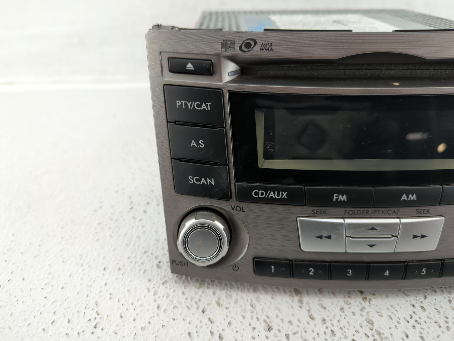 2012-2014 Subaru Legacy Radio AM FM Cd Player Receiver Replacement P/N:86201AJ61A Fits Fits 2012 2013 2014 OEM Used Auto Par