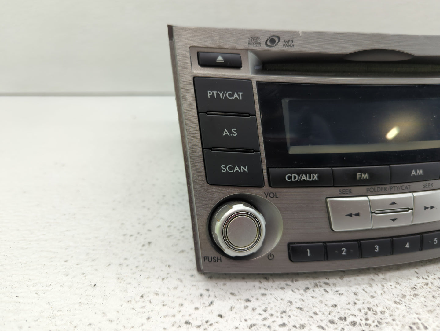 2012-2014 Subaru Legacy Radio AM FM Cd Player Receiver Replacement P/N:86201AJ61A Fits Fits 2012 2013 2014 OEM Used Auto Par