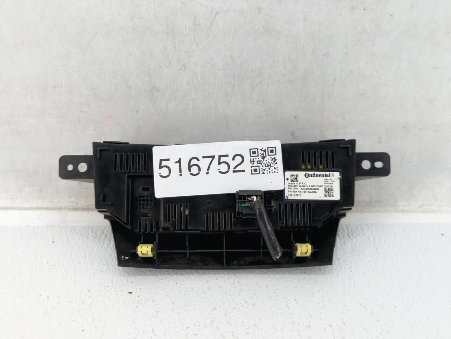 2010-2014 Subaru Legacy Climate Control Module Temperature AC/Heater Replacement P/N:72311AJ03A Fits Fits 2010 2011 2012 201