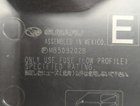 2010-2014 Subaru Legacy Fusebox Fuse Box Panel Relay Module P/N:MB503200B Fits Fits 2010 2011 2012 2013 2014 OEM Used Auto P