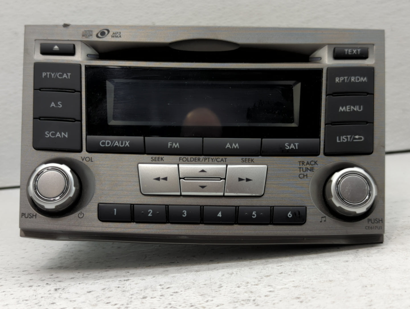 2012-2014 Subaru Legacy Radio AM FM Cd Player Receiver Replacement P/N:86201AJ61A Fits Fits 2012 2013 2014 OEM Used Auto Par