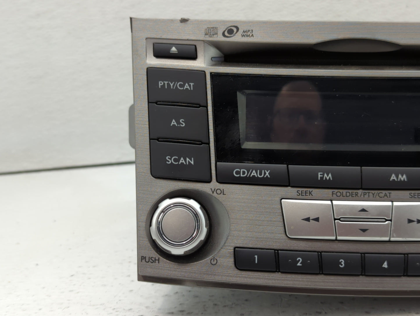 2012-2014 Subaru Legacy Radio AM FM Cd Player Receiver Replacement P/N:86201AJ61A Fits Fits 2012 2013 2014 OEM Used Auto Par
