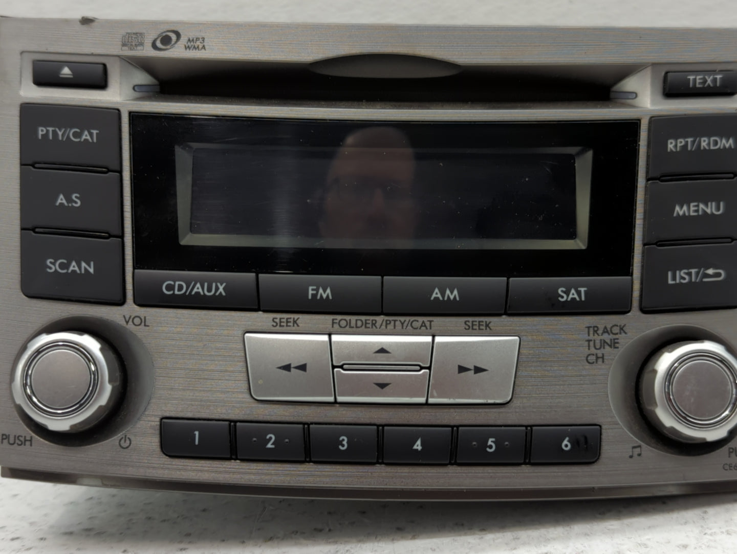 2012-2014 Subaru Legacy Radio AM FM Cd Player Receiver Replacement P/N:86201AJ61A Fits Fits 2012 2013 2014 OEM Used Auto Par