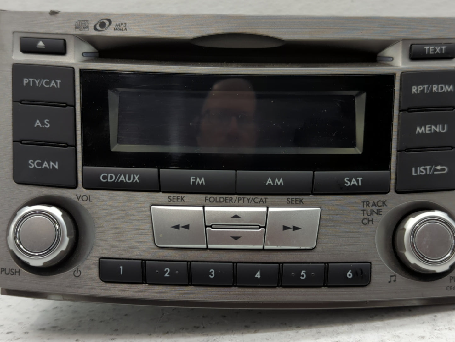 2012-2014 Subaru Legacy Radio AM FM Cd Player Receiver Replacement P/N:86201AJ61A Fits Fits 2012 2013 2014 OEM Used Auto Par