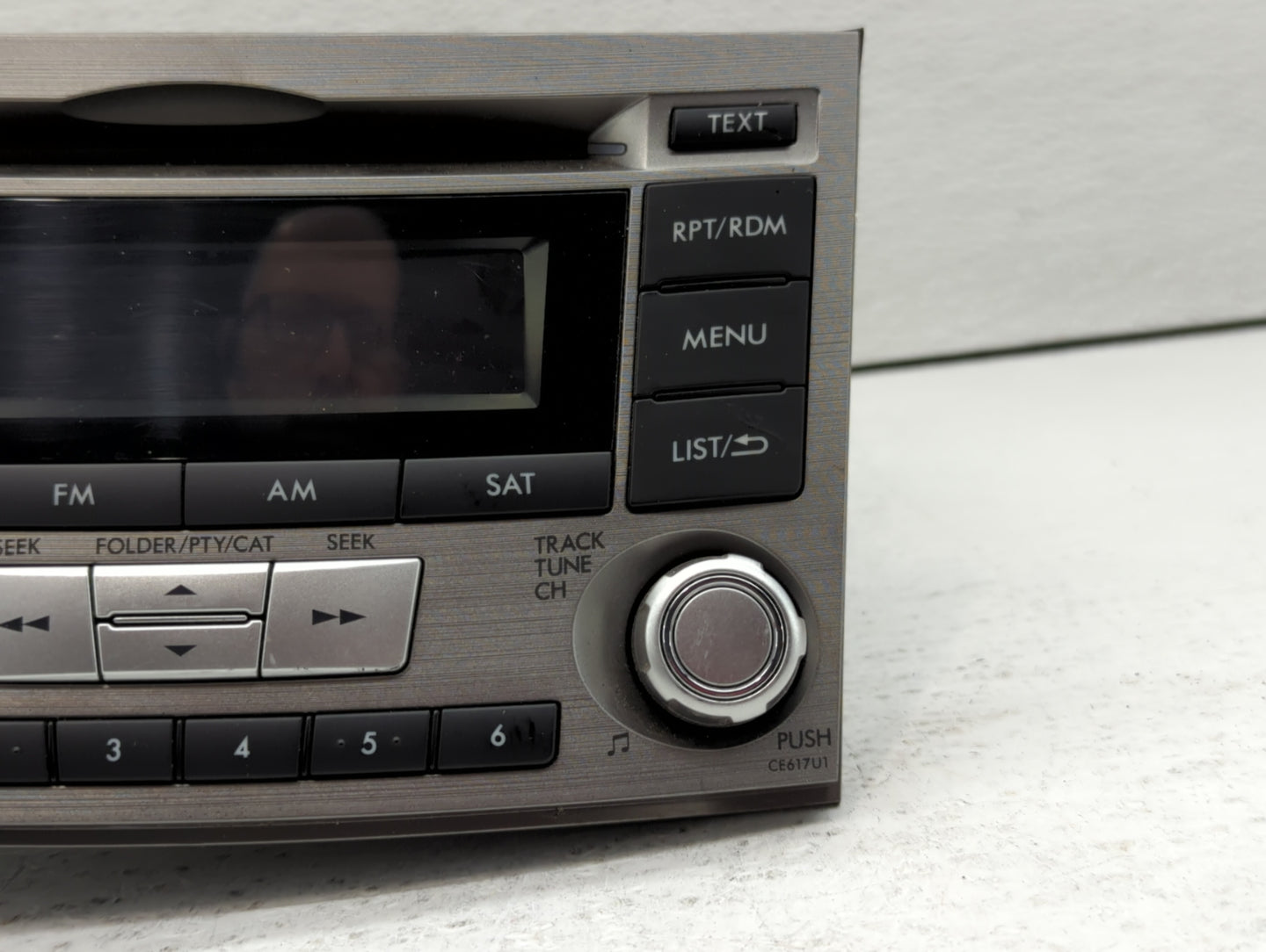 2012-2014 Subaru Legacy Radio AM FM Cd Player Receiver Replacement P/N:86201AJ61A Fits Fits 2012 2013 2014 OEM Used Auto Par