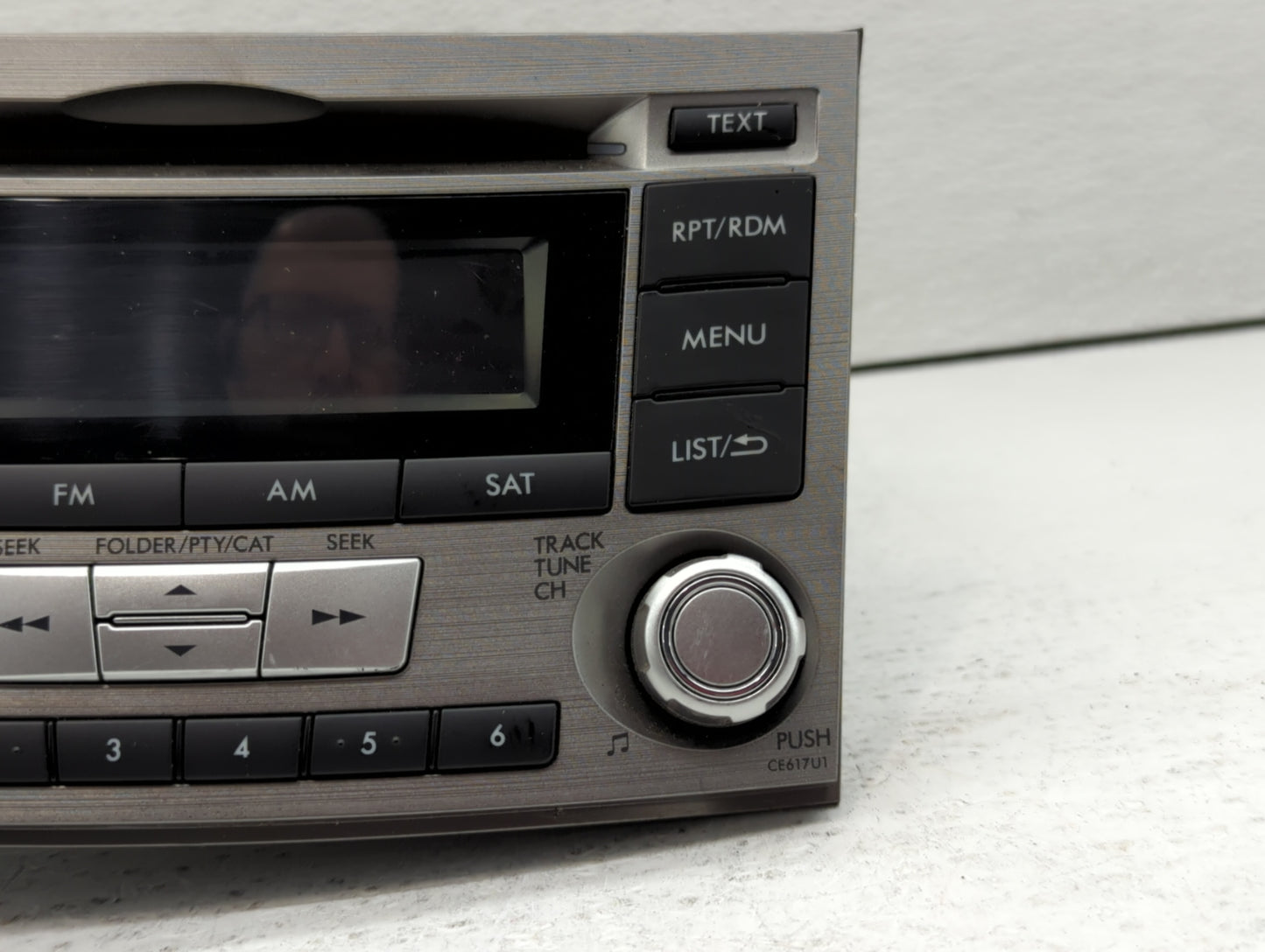 2012-2014 Subaru Legacy Radio AM FM Cd Player Receiver Replacement P/N:86201AJ61A Fits Fits 2012 2013 2014 OEM Used Auto Par