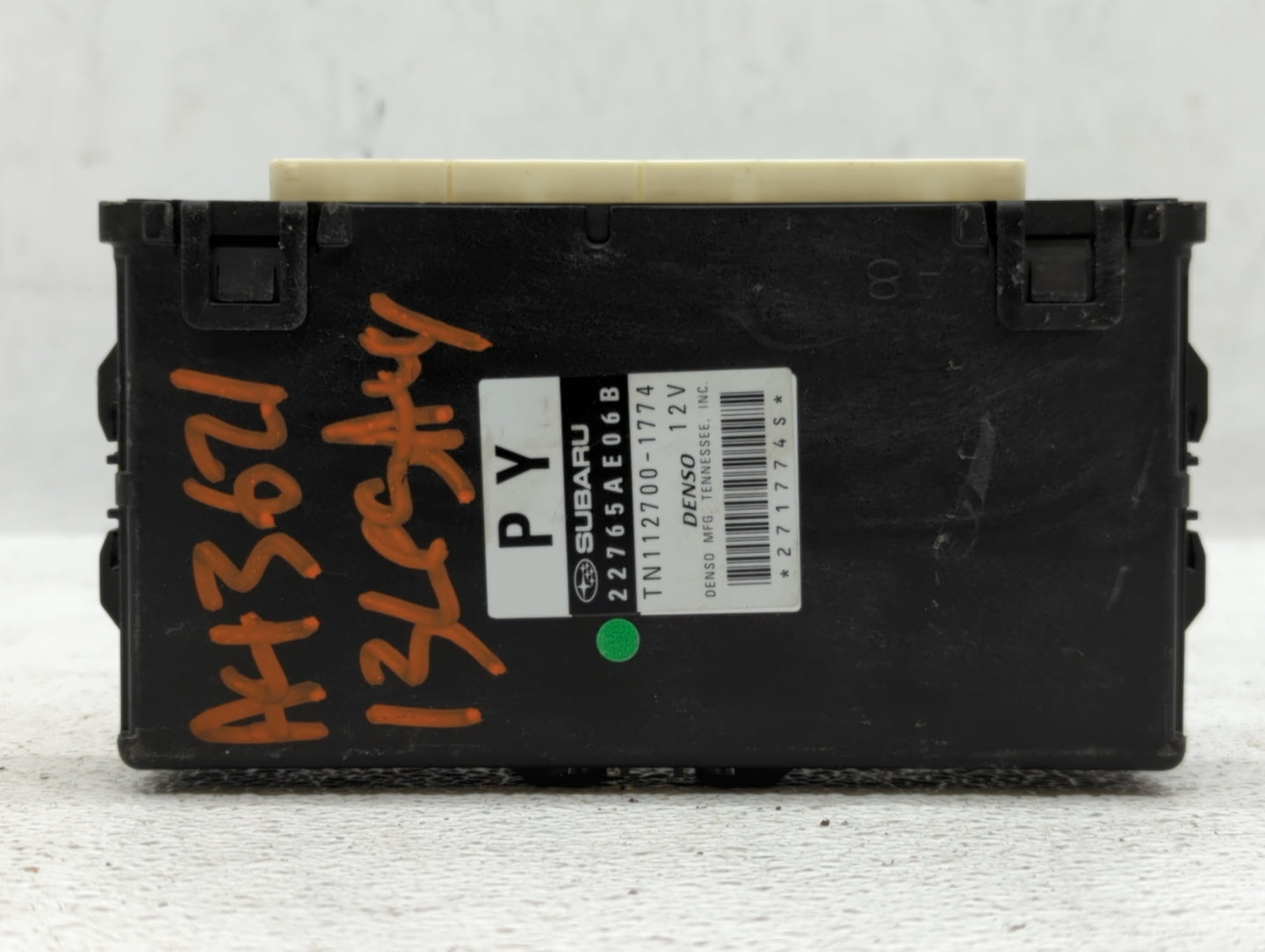 2013-2014 Subaru Legacy PCM Engine Control Computer ECU ECM PCU OEM P/N:22765AE06B Fits Fits 2013 2014 OEM Used Auto Parts -