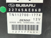 2013-2014 Subaru Legacy PCM Engine Control Computer ECU ECM PCU OEM P/N:22765AE06B Fits Fits 2013 2014 OEM Used Auto Parts -
