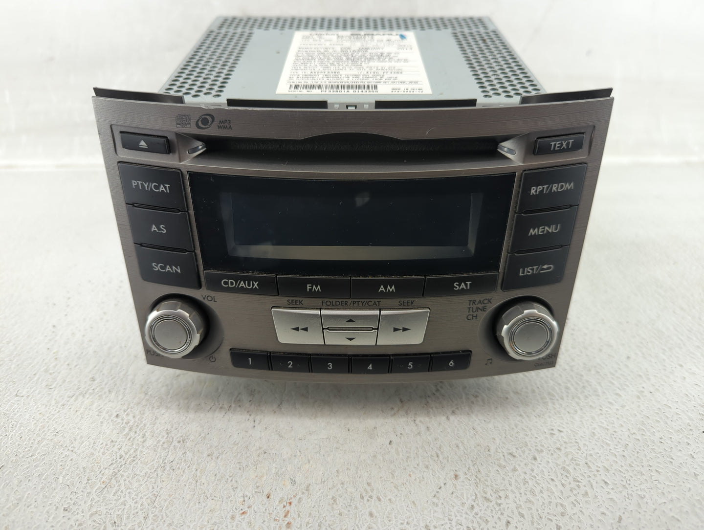2012-2014 Subaru Legacy Am Fm Cd Player Radio Receiver - Oemusedautoparts1.com