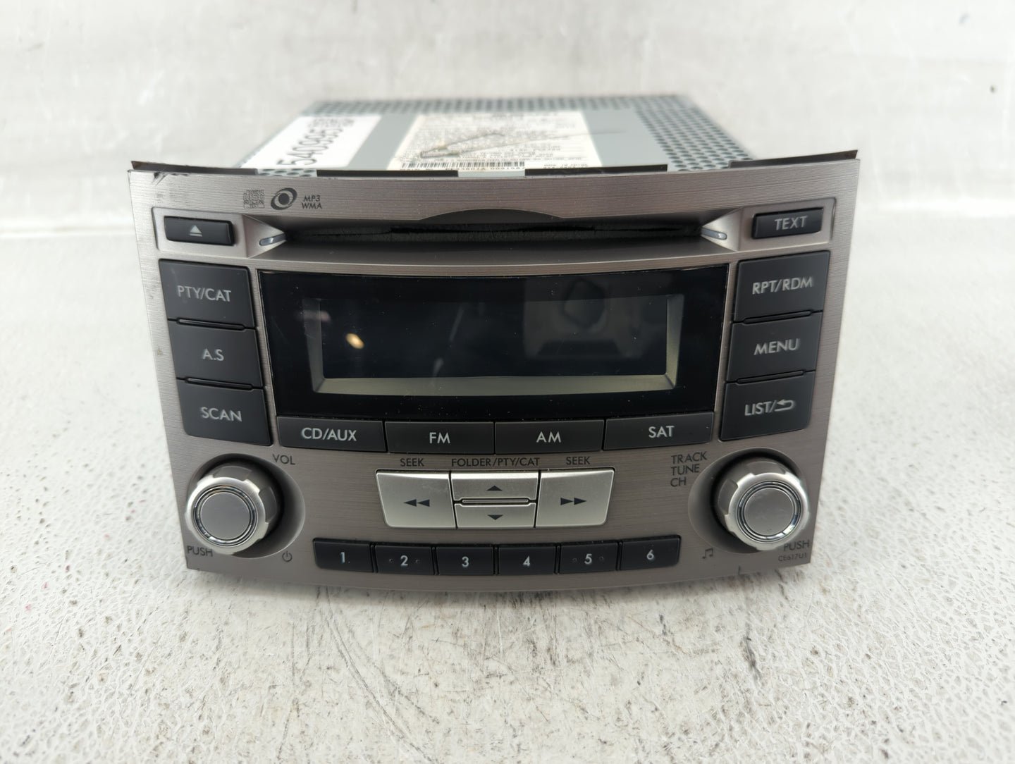 2012-2014 Subaru Legacy Am Fm Cd Player Radio Receiver - Oemusedautoparts1.com