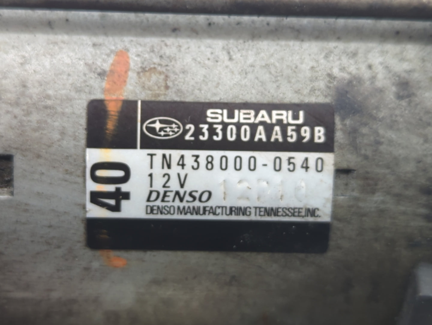 2008-2015 Subaru Legacy Car Starter Motor Solenoid OEM P/N:TN428000-0540 23300AA59B Fits OEM Used Auto Parts - Oemusedautopa