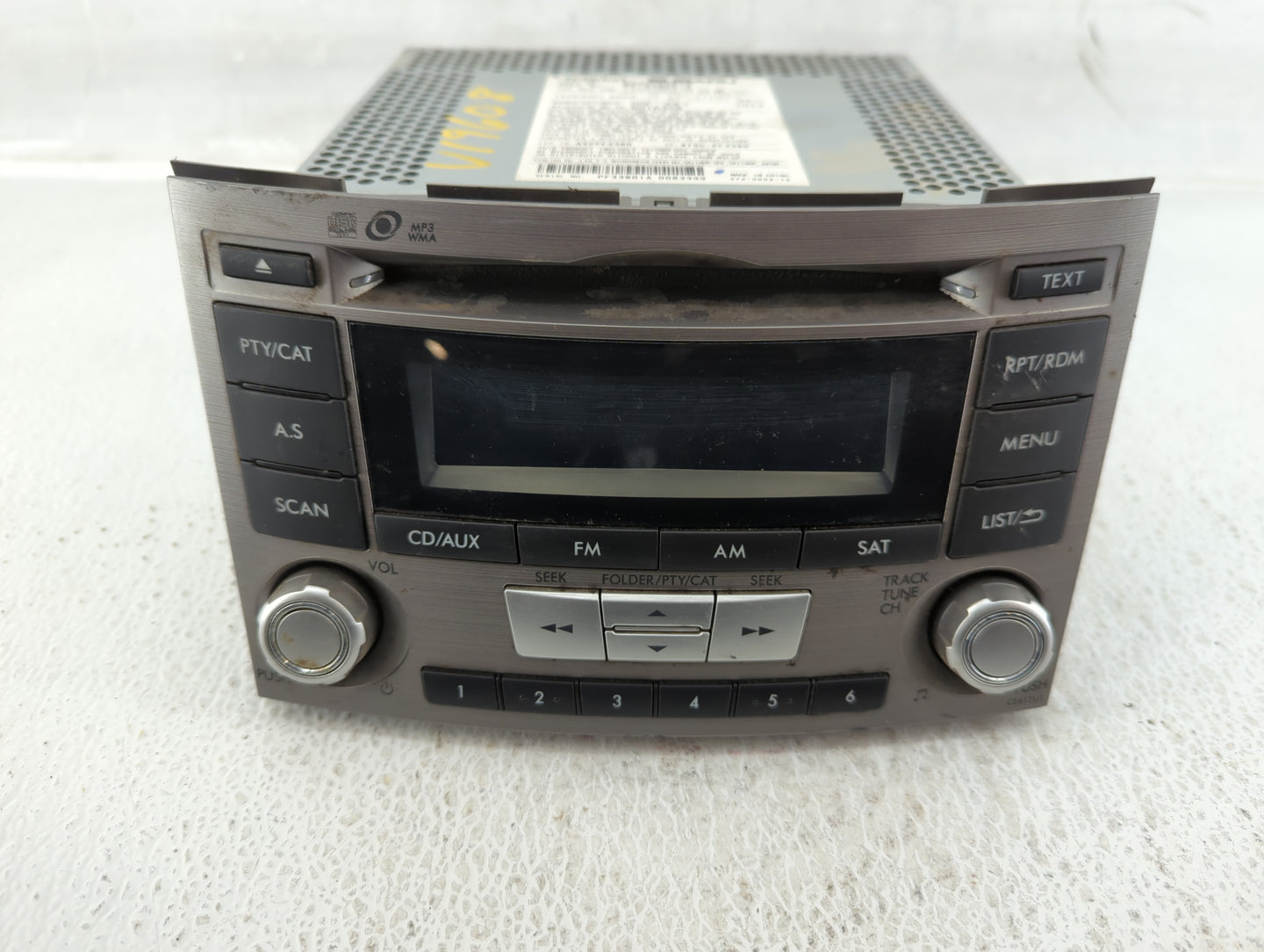 2012-2014 Subaru Legacy Am Fm Cd Player Radio Receiver - Oemusedautoparts1.com