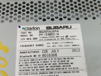 2012-2014 Subaru Legacy Am Fm Cd Player Radio Receiver - Oemusedautoparts1.com