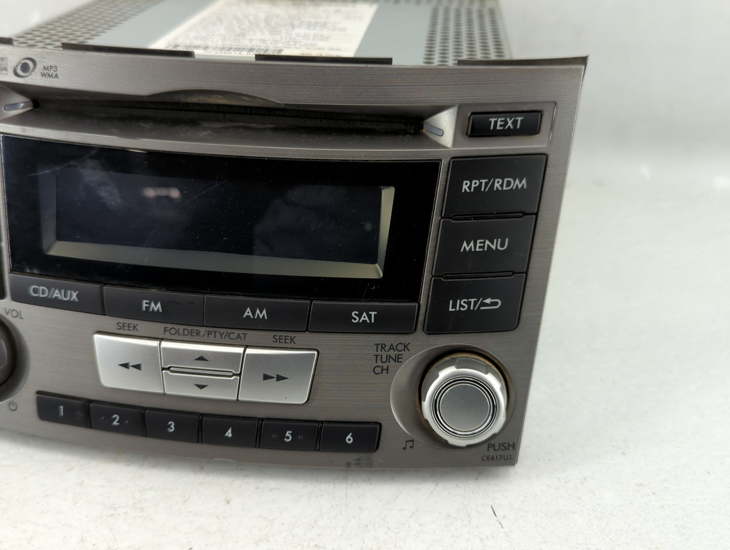 2012-2014 Subaru Legacy Am Fm Cd Player Radio Receiver - Oemusedautoparts1.com