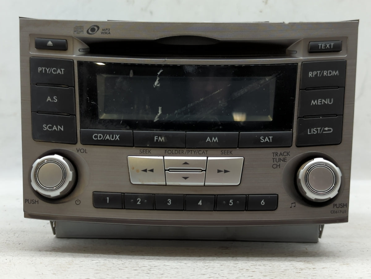 2012-2014 Subaru Legacy Am Fm Cd Player Radio Receiver 554729 - Oemusedautoparts1.com