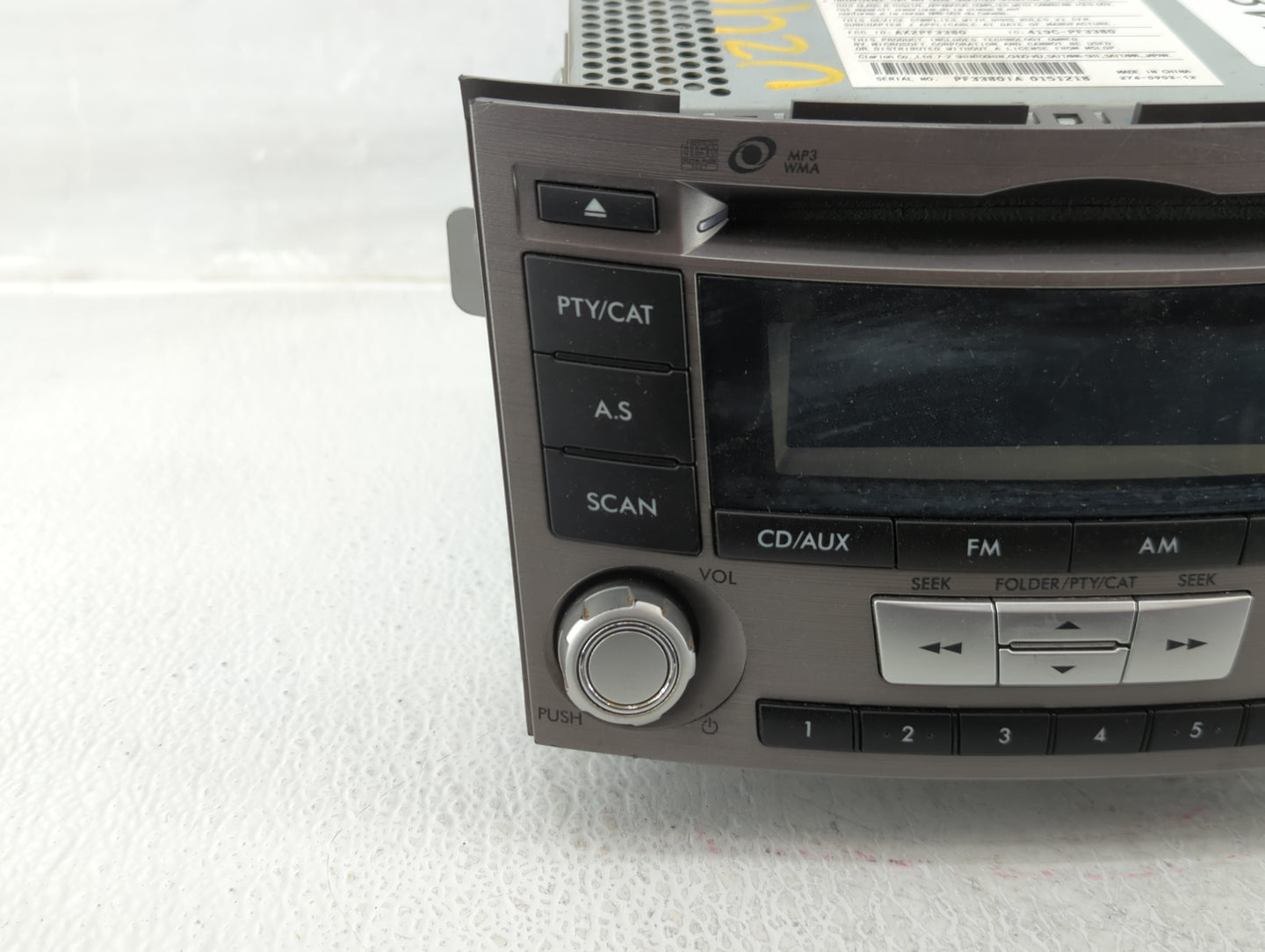 2012-2014 Subaru Legacy Am Fm Cd Player Radio Receiver - Oemusedautoparts1.com