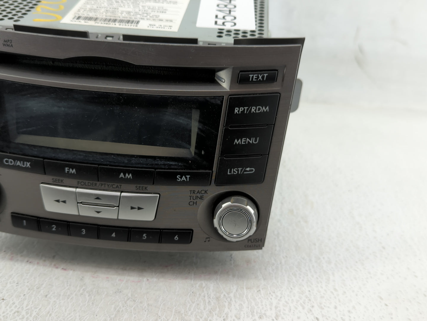 2012-2014 Subaru Legacy Am Fm Cd Player Radio Receiver - Oemusedautoparts1.com
