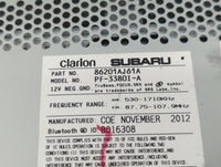 2012-2014 Subaru Legacy Radio AM FM Cd Player Receiver Replacement P/N:86201AJ61A Fits Fits 2012 2013 2014 OEM Used Auto Par