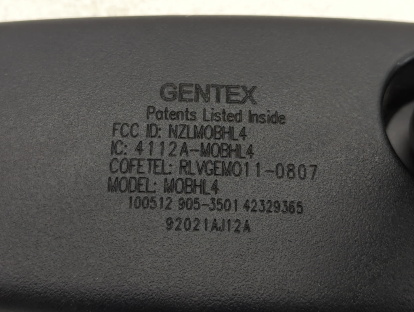 2010-2019 Subaru Legacy Interior Rear View Mirror Replacement OEM P/N:4112A-M0BHL4 Fits OEM Used Auto Parts - Oemusedautopar